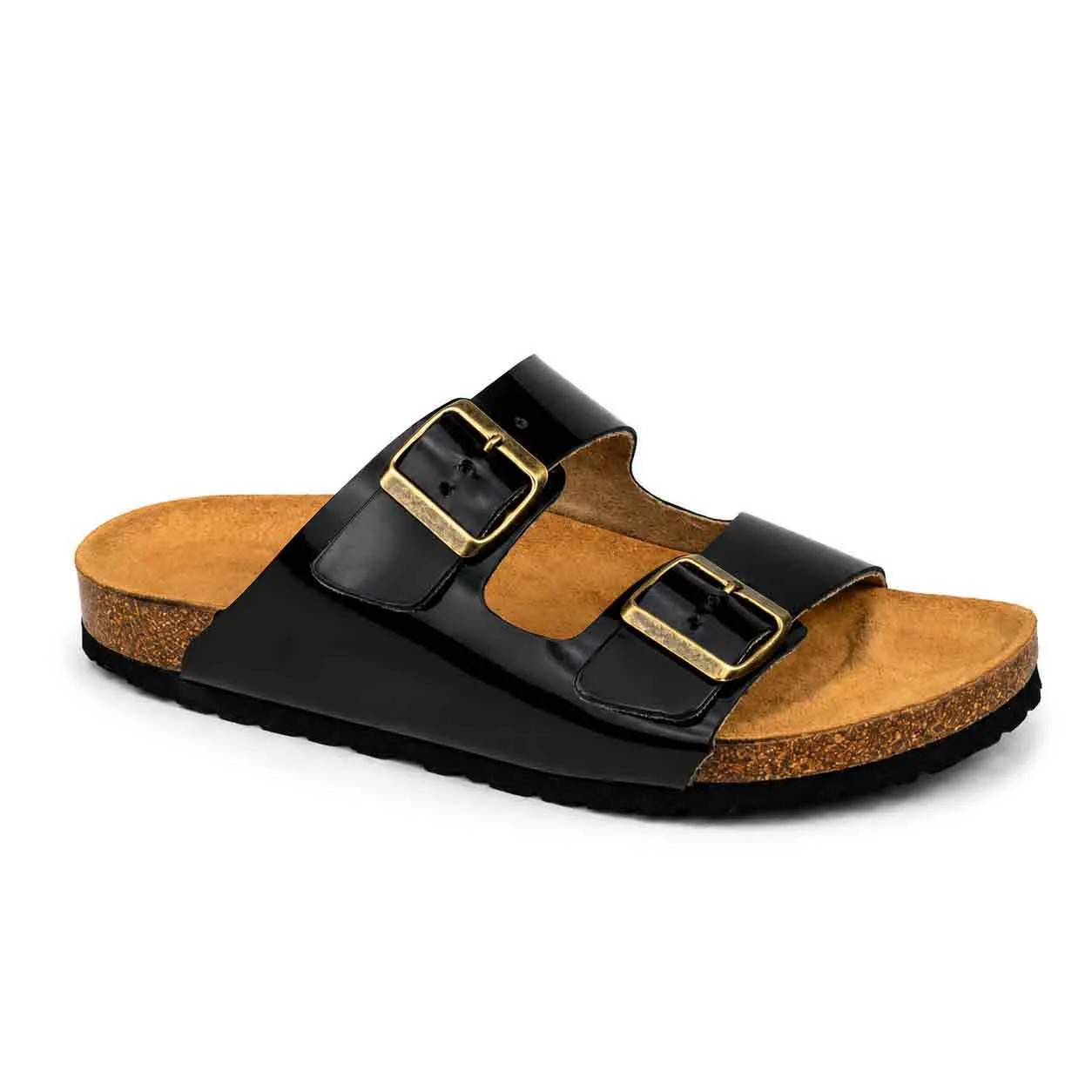 Sandale pour homme s030-1 Noir cuir